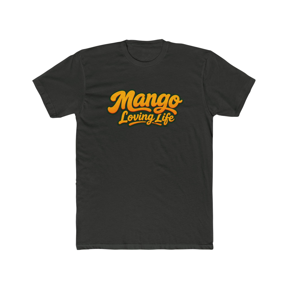 Unisex Cotton Crew T-Shirt — Mango Loving Life Parrot Graphic Tee