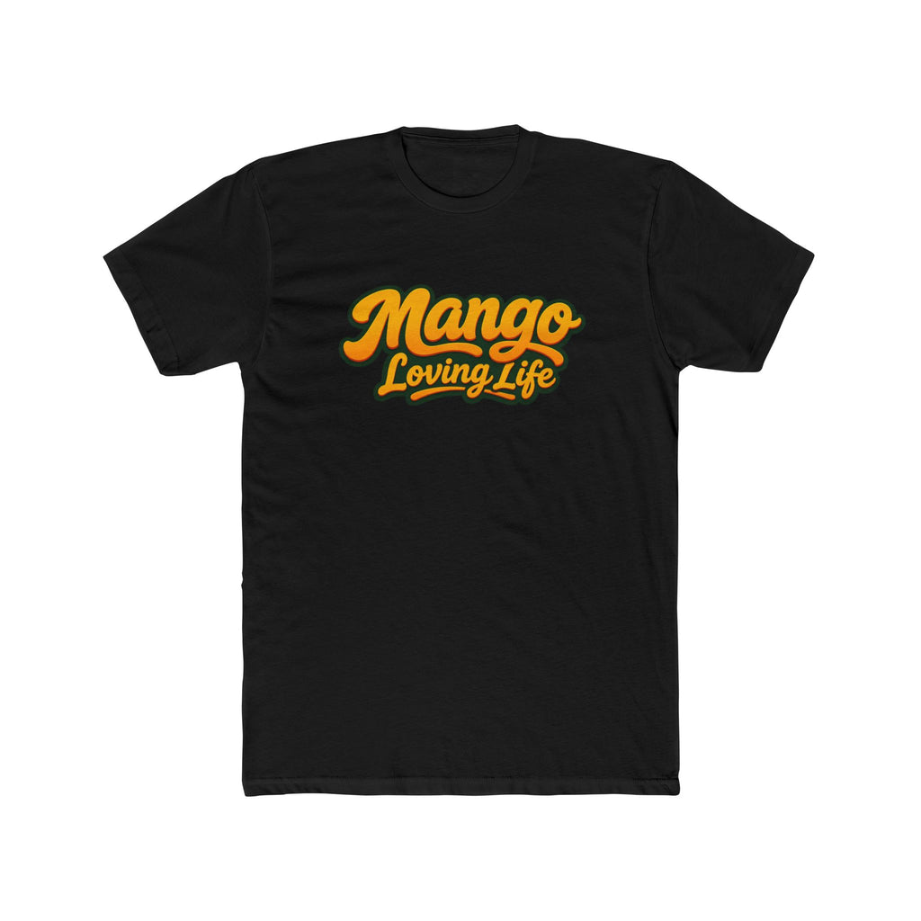 Unisex Cotton Crew T-Shirt — Mango Loving Life Parrot Graphic Tee