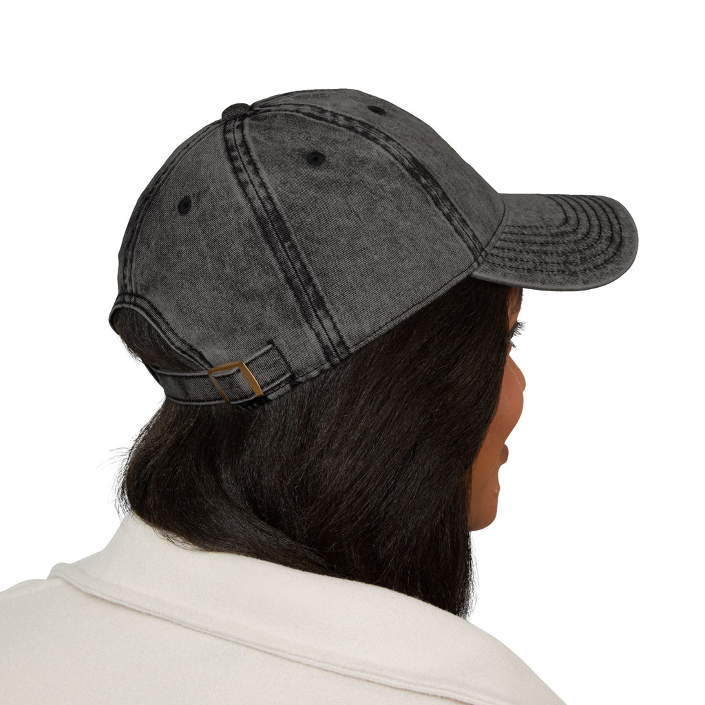 Vintage Embroidered Cap — "Mango Lovers" Distressed Baseball Hat