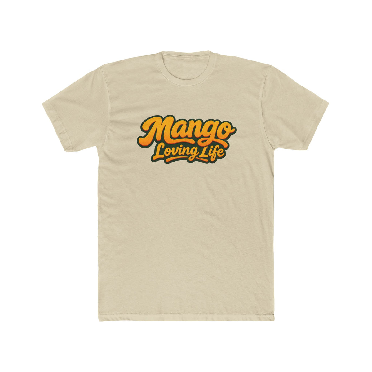 Unisex Cotton Crew T-Shirt — Mango Loving Life Parrot Graphic Tee