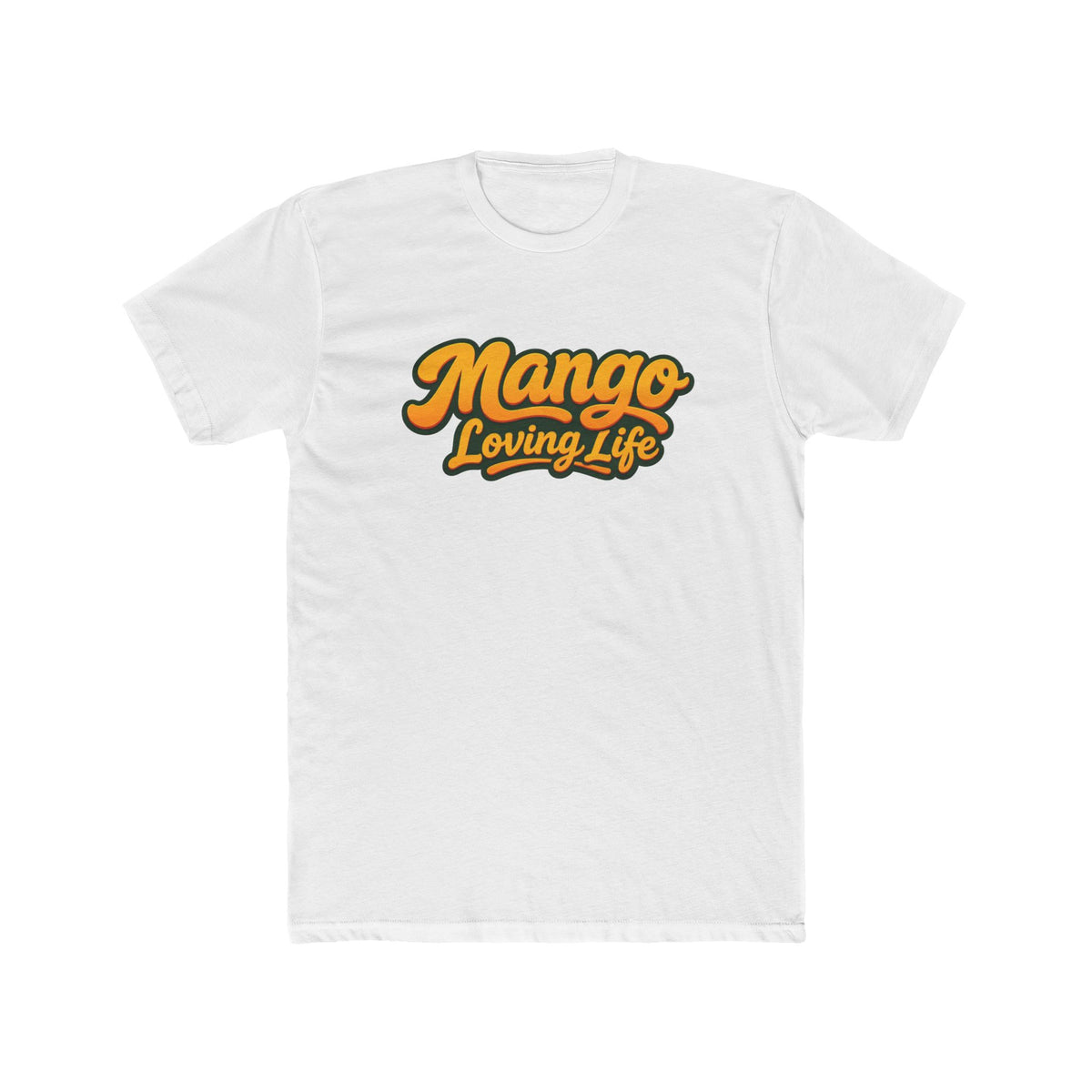 Unisex Cotton Crew T-Shirt — Mango Loving Life Parrot Graphic Tee