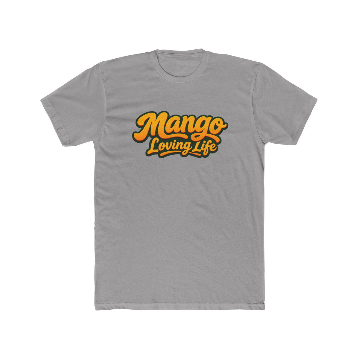 Unisex Cotton Crew T-Shirt — Mango Loving Life Parrot Graphic Tee