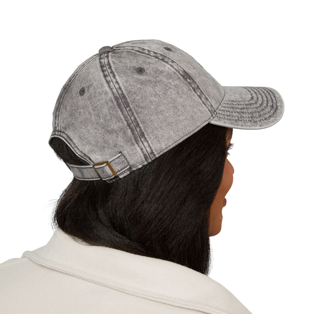 Vintage Embroidered Cap — "Mango Lovers" Distressed Baseball Hat