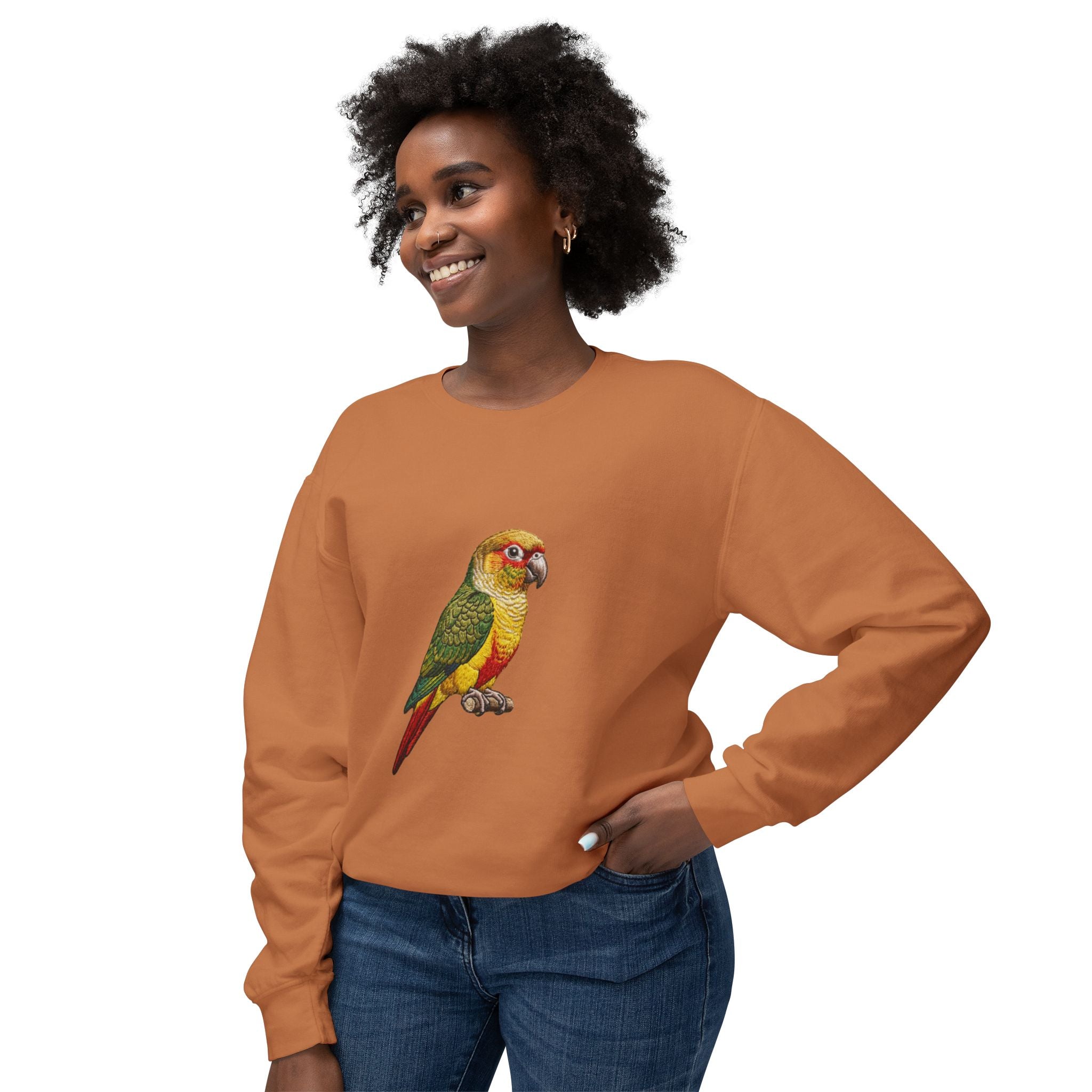 Parrot Illustration Crewneck Sweatshirt