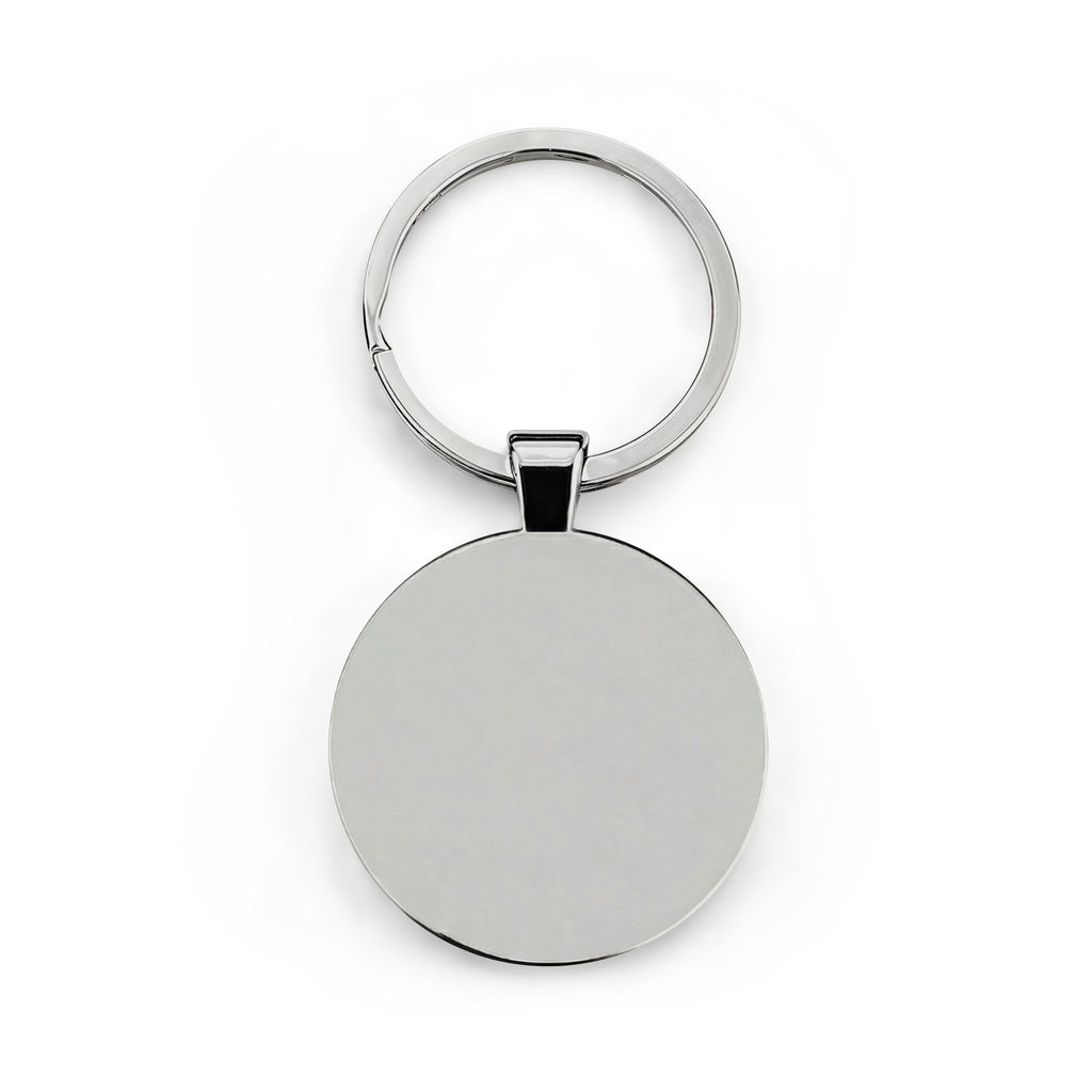 Round Stainless Steel Keychain — Mango Loving Life Parrot Keyring