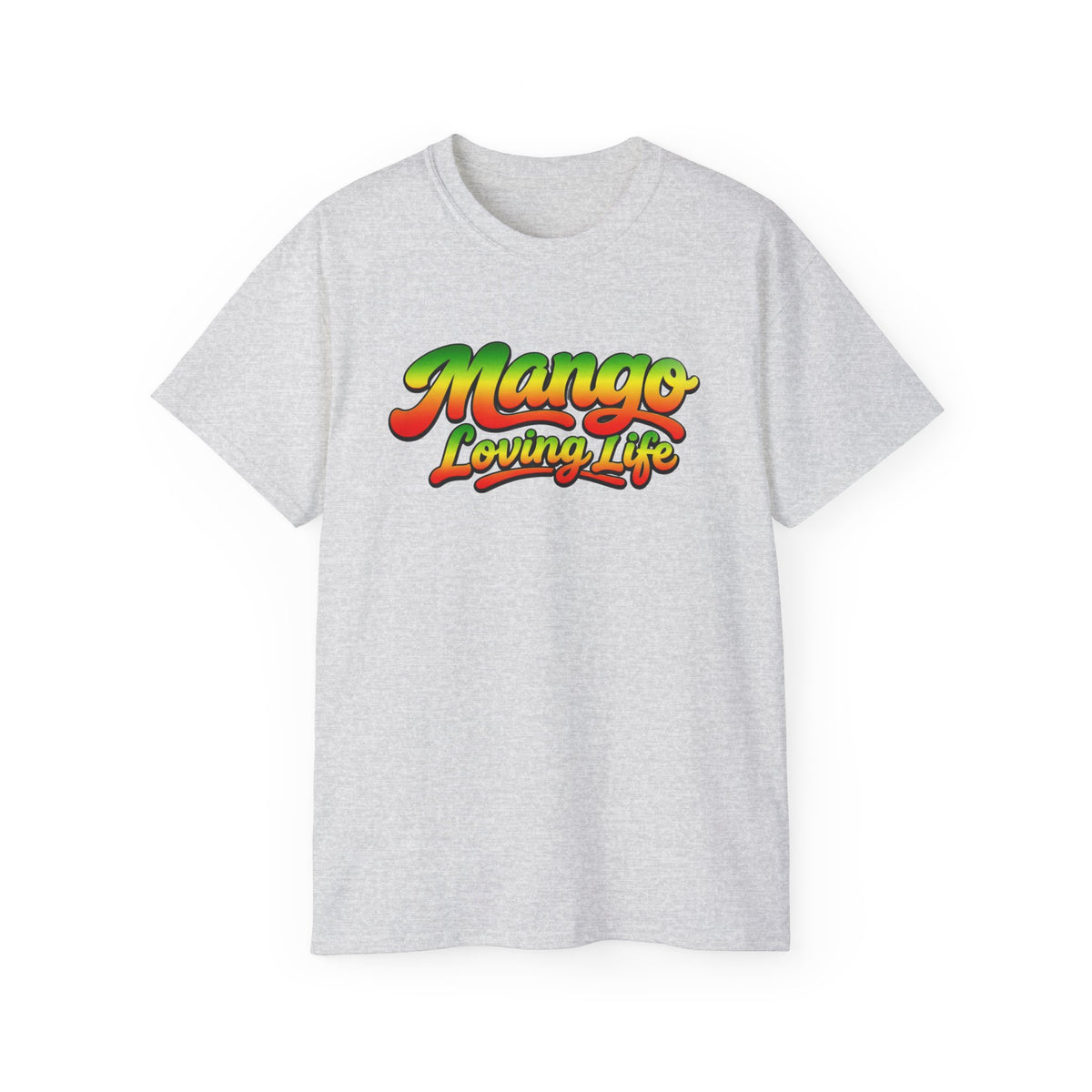 T-Shirt — "Mango Loving Life" Colorful Retro Fruit Graphic Tee