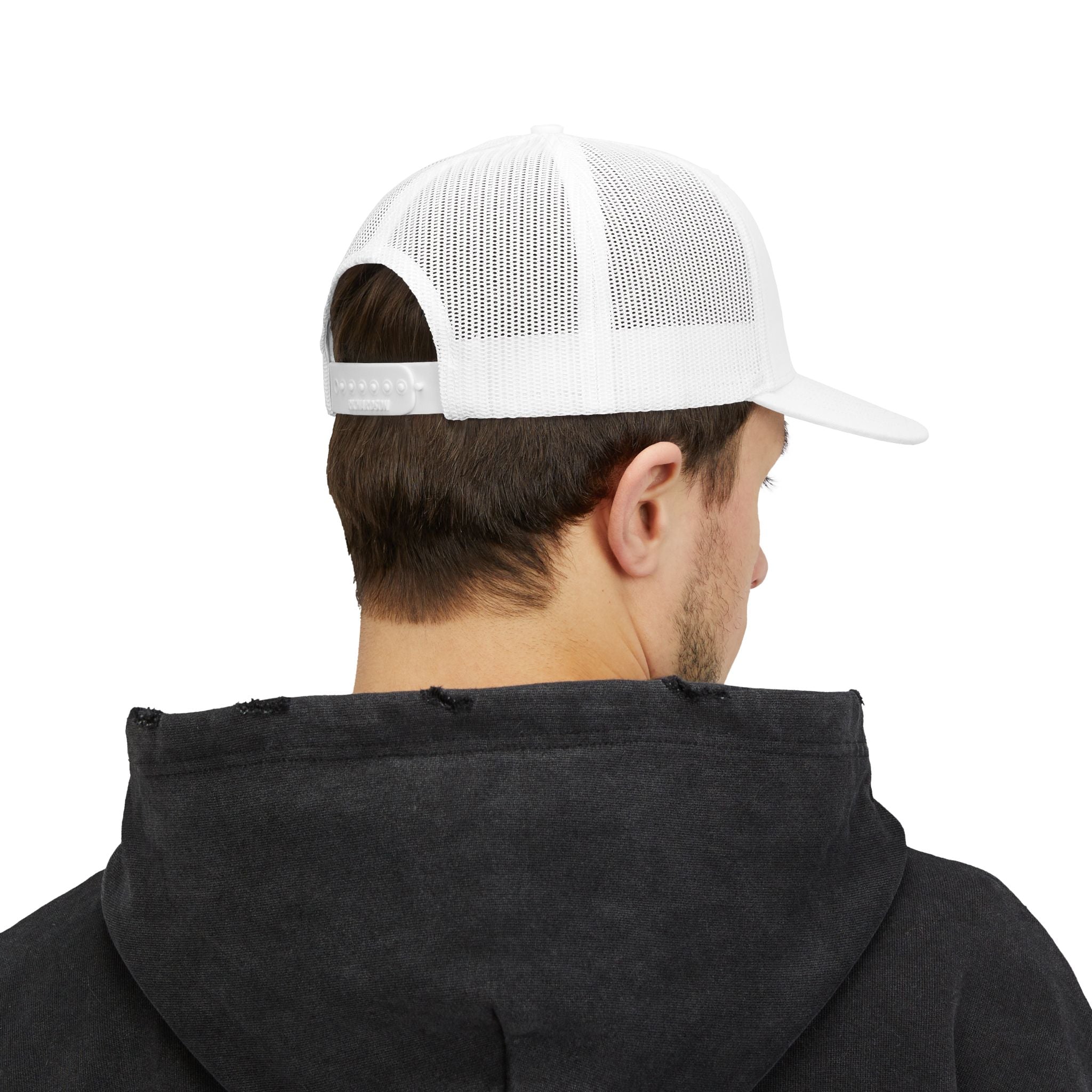 Snapback Trucker Cap — "Coldest Shoulder in the West" Embroidered Mesh Hat
