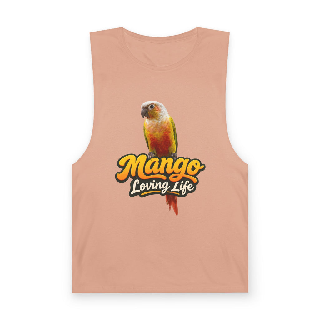Mango Loving Life Tank Top — Sun Conure Parrot Graphic Tank