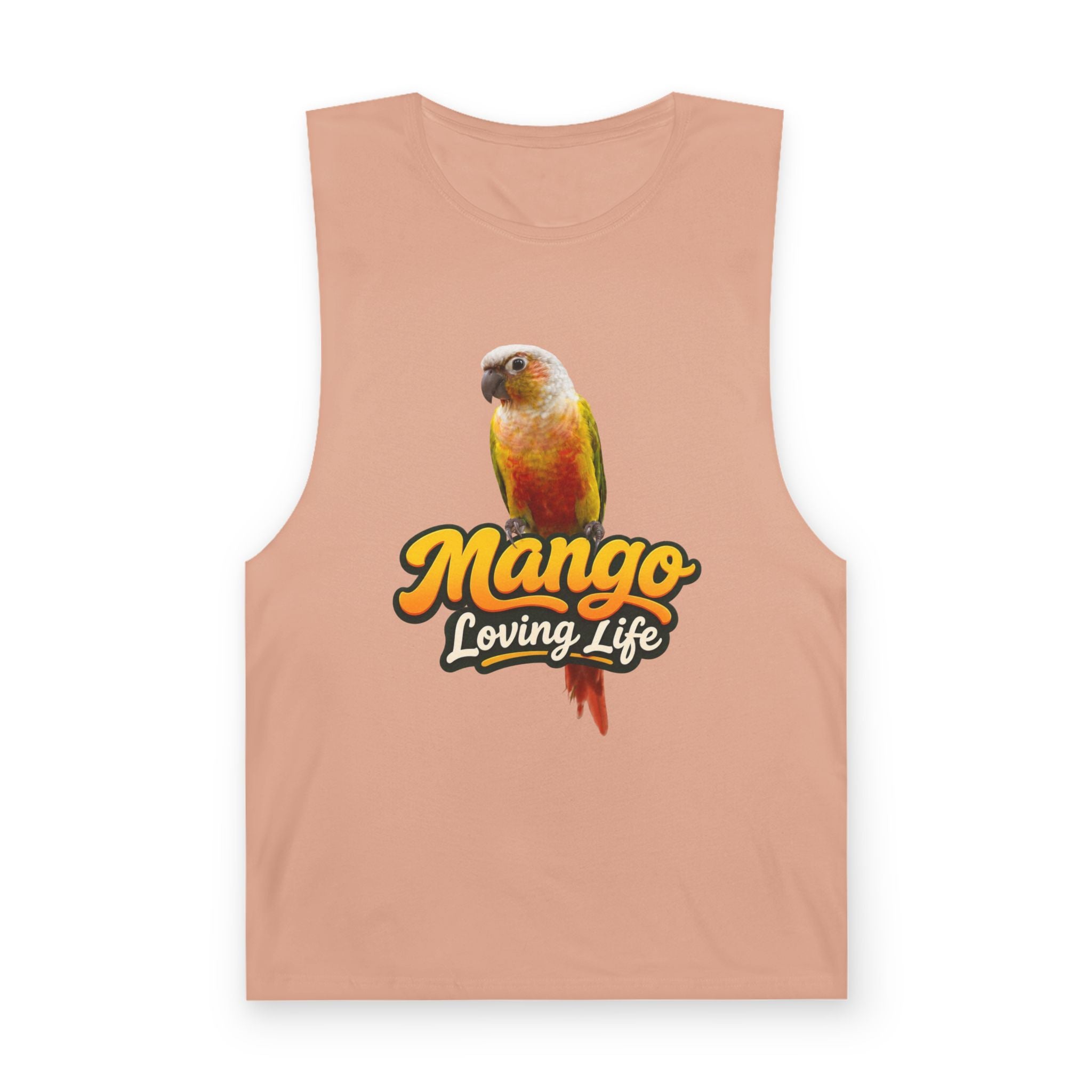 Mango Loving Life Tank Top — Sun Conure Parrot Graphic Tank