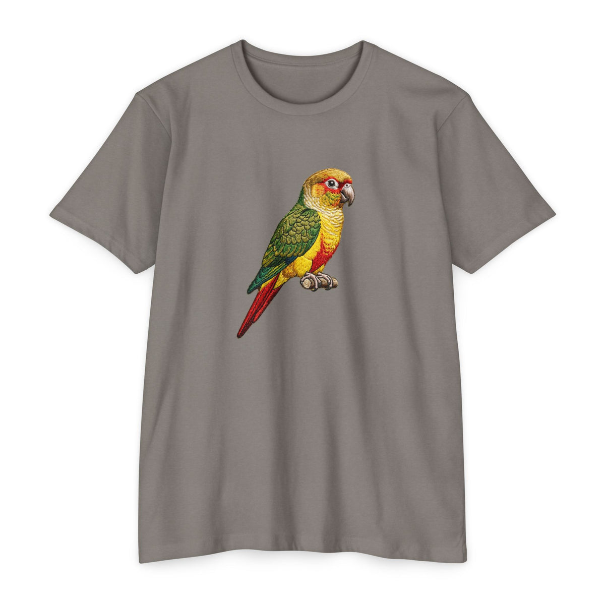 Green Cheek Conure Parrot T-Shirt — Vintage Tropical Bird Tee