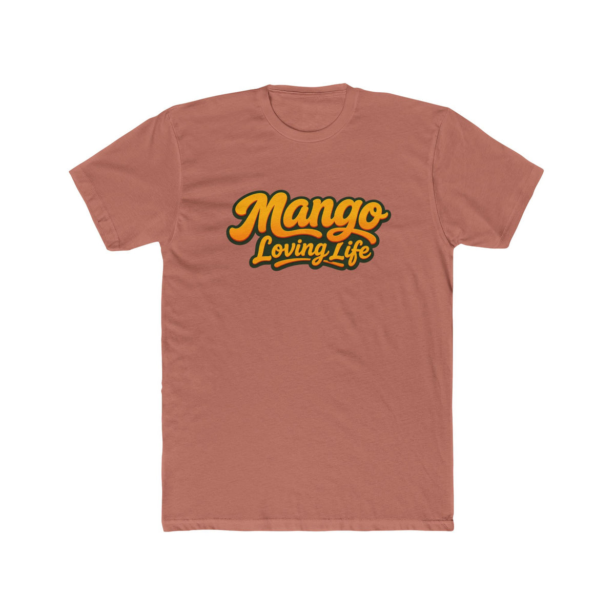 Unisex Cotton Crew T-Shirt — Mango Loving Life Parrot Graphic Tee