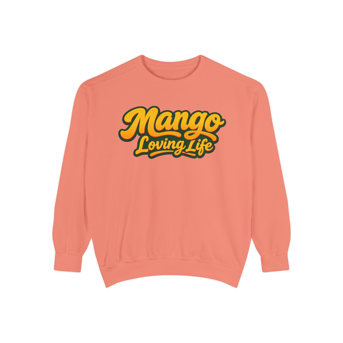 Mango Loving Life Sweatshirt — Retro Tropical Graphic Sweatshirt