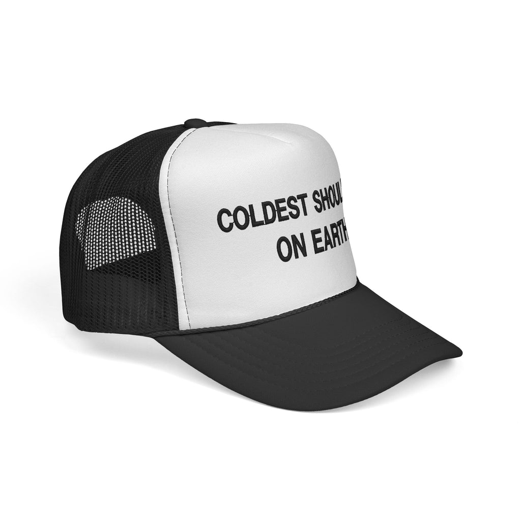 Trucker Cap — "Coldest Shoulder in the West" Embroidered Mesh Hat